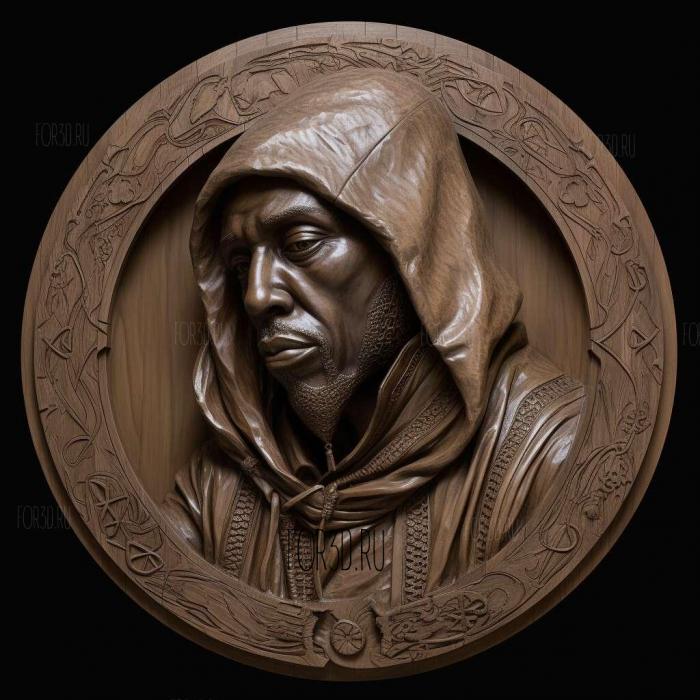 Omar Little 4 stl model for CNC